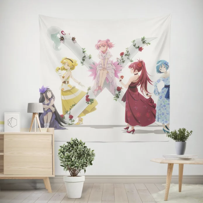 Puella Magi Ensemble Sayaka Circle Anime Wall Tapestry