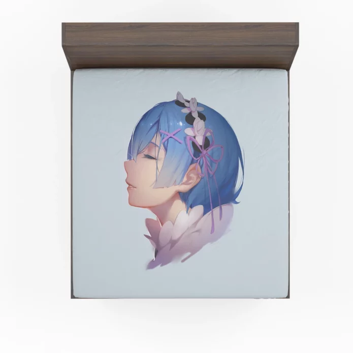 Re ZERO Saga Rem Otherworldly Adventure Anime Fitted Sheet