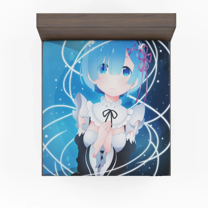 Re ZERO Whispers Rem Mystic Quest Anime Fitted Sheet