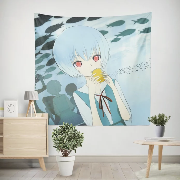 Rei Ayanami Evangelion Iconic Character Anime Wall Tapestry