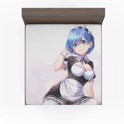 Rem Maid Chronicles Re ZERO Mecha Adventure Anime Fitted Sheet