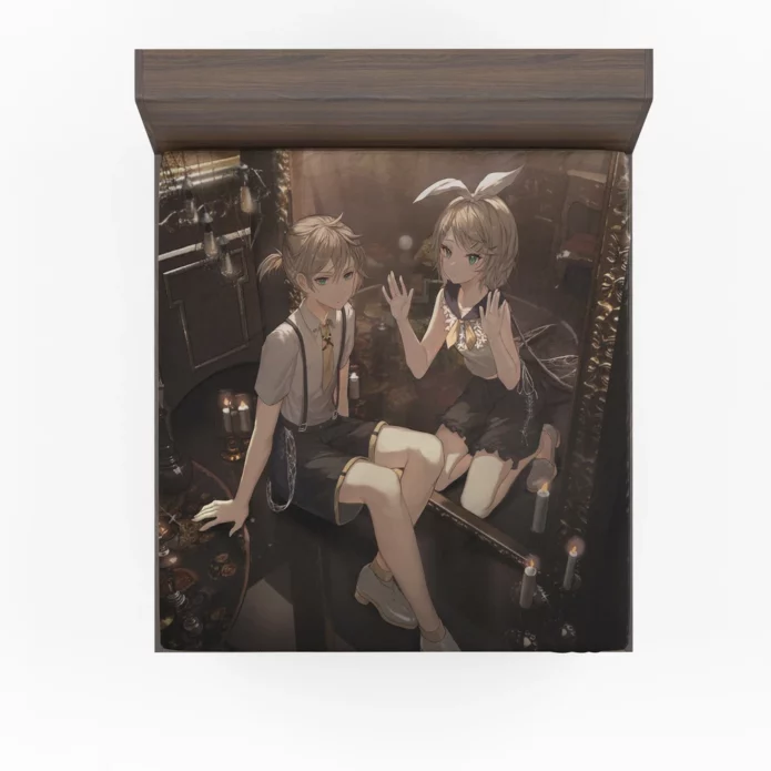 Rin And Len Kagamine Vocaloid Harmony Anime Fitted Sheet