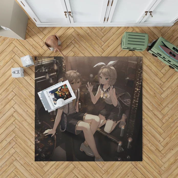 Rin And Len Kagamine Vocaloid Harmony Anime Rug