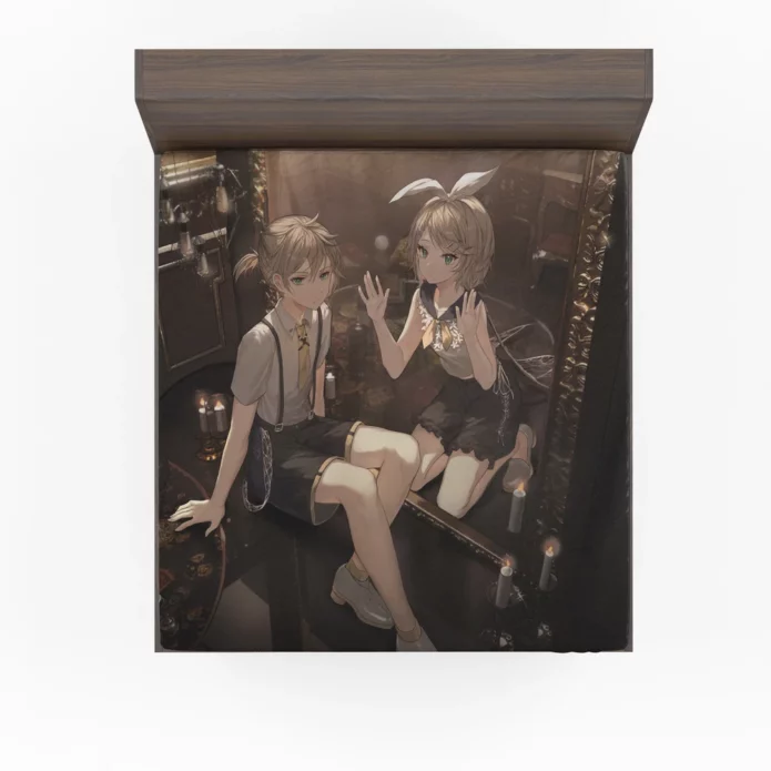 Rin And Len Vocaloid Harmony Anime Fitted Sheet