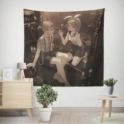 Rin and Len Vocaloid Harmony Anime Wall Tapestry