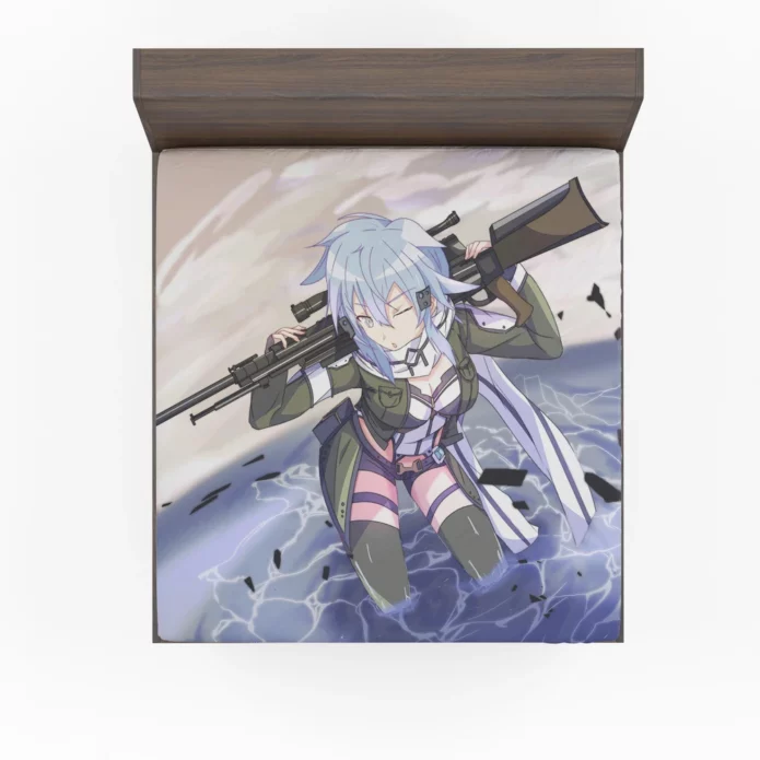SAO II Sinon Digital Journey Anime Fitted Sheet