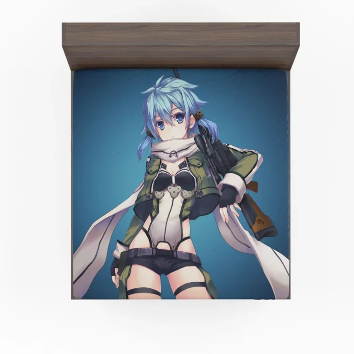 SAO II Sinon Gaming Odyssey Anime Fitted Sheet