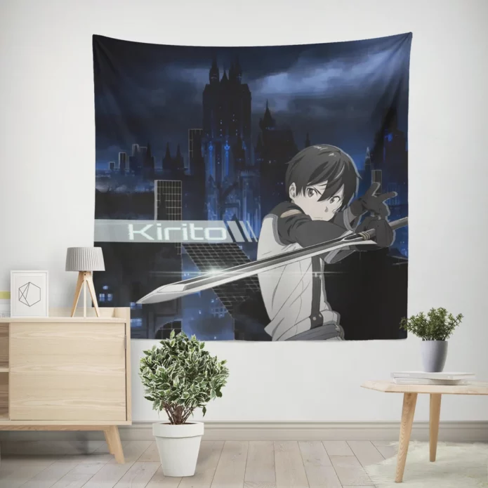 SAO Movie Kirito Ordinal Scale Anime Wall Tapestry