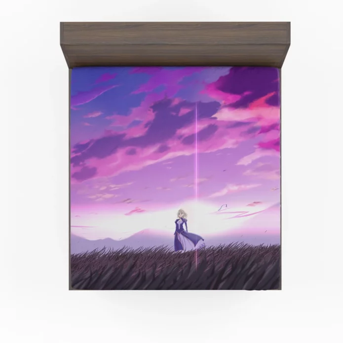 Saber Odyssey Fate Stay Night Quest Anime Fitted Sheet