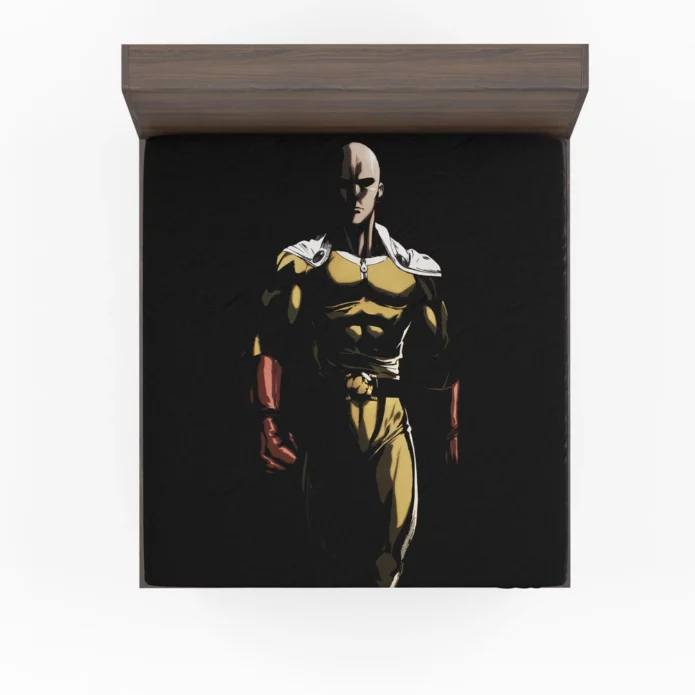 Saitama Quest One Punch Man Journey Anime Fitted Sheet