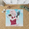 Sakura Haruno Naruto Blossoming Kunoichi Anime Rug