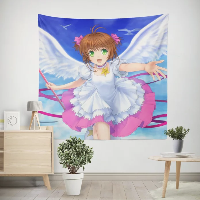 Sakura Kinomoto Cardcaptor Enchanting Adventure Anime Wall Tapestry