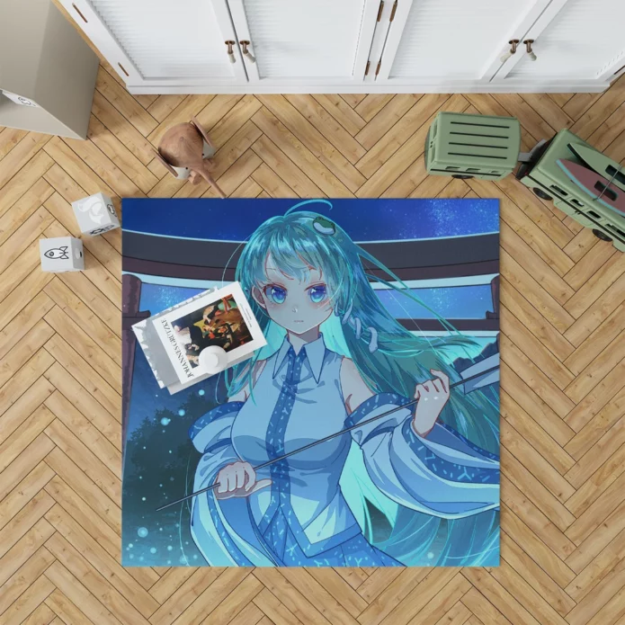 Sanae Kochiya Touhou Blessing Anime Rug