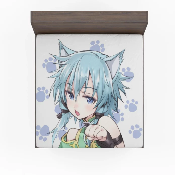 Shino Asada Sinon Cyber Persona Anime Fitted Sheet