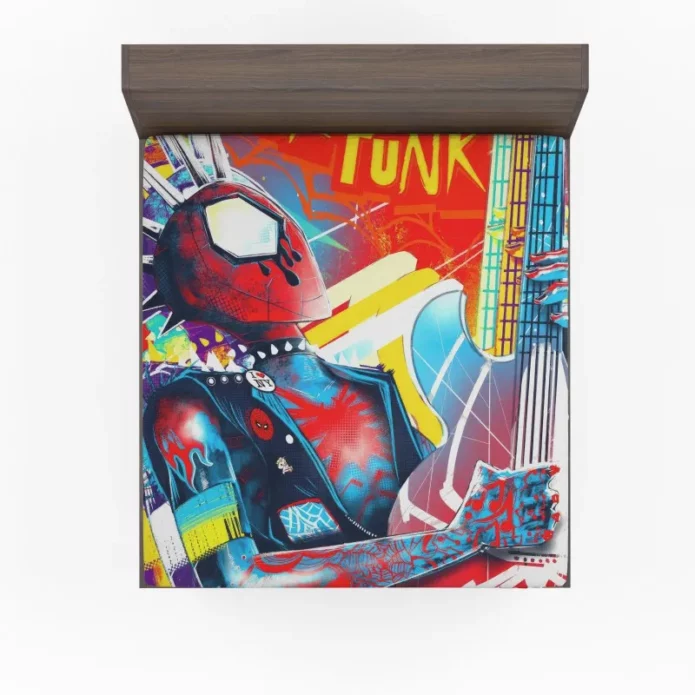 SpiderPunk Rocking Hero Fitted Sheet