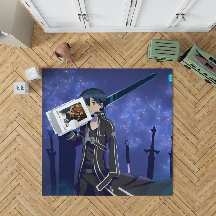 Sword Art Chronicles Kirito Odyssey Anime Rug