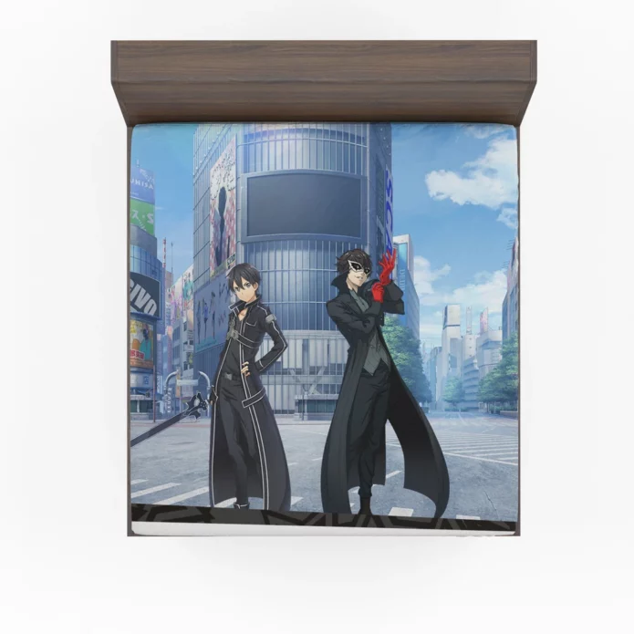 Sword Art Crossover Kirito Journey Anime Fitted Sheet