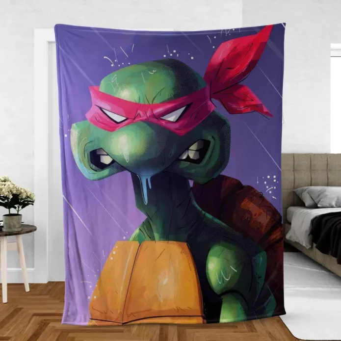 TMNT in the Rain Shadows of the City Fleece Blanket