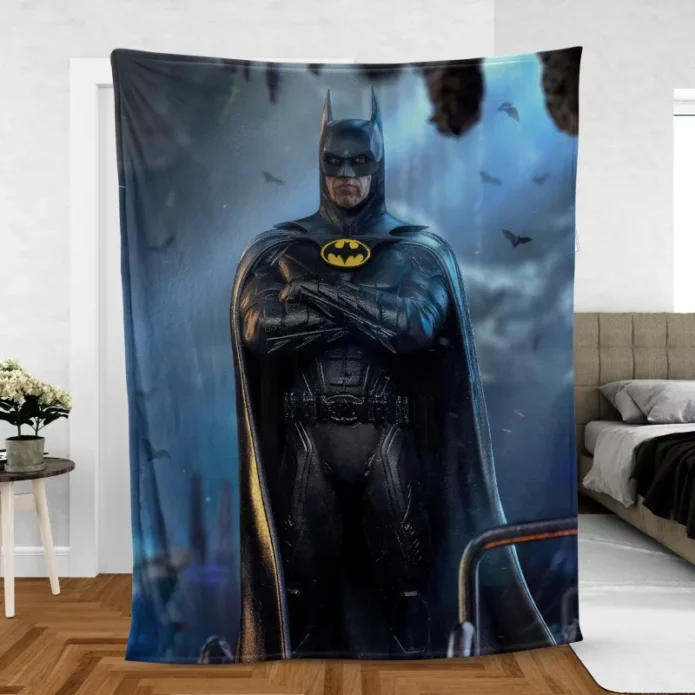 The Flash Movie Batcaves Secret Fleece Blanket