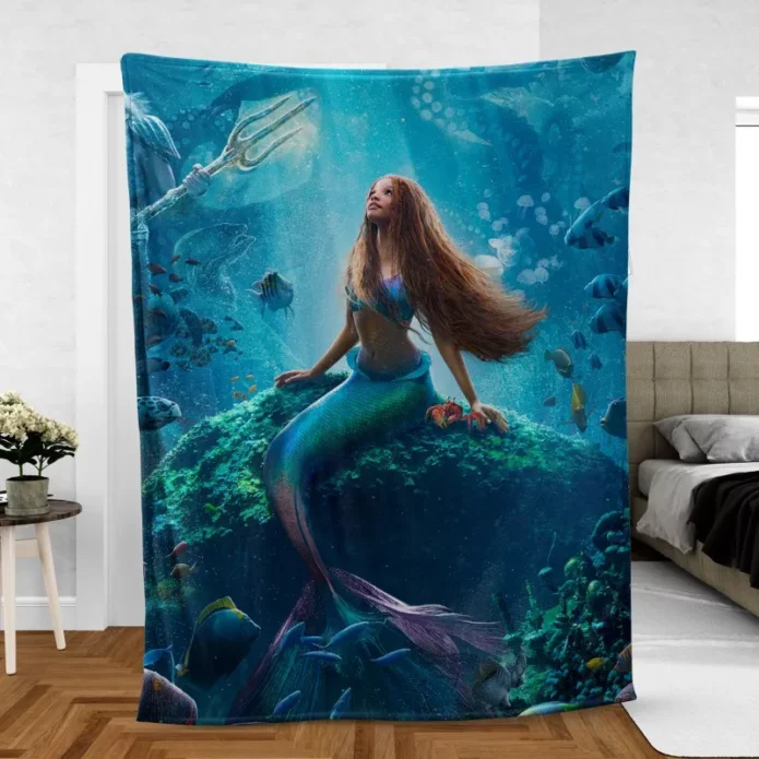The Little Mermaid Underwater Tale Fleece Blanket