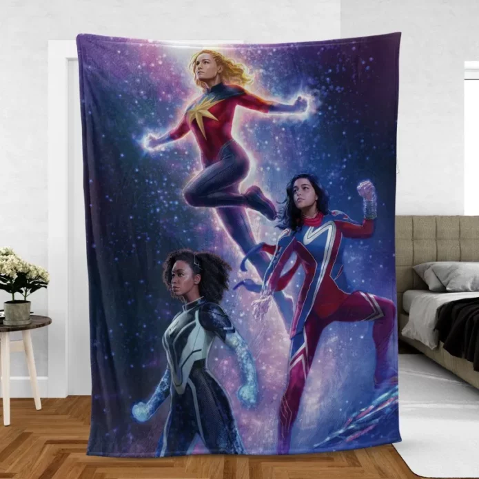 The Marvels Heroes Unite Fleece Blanket