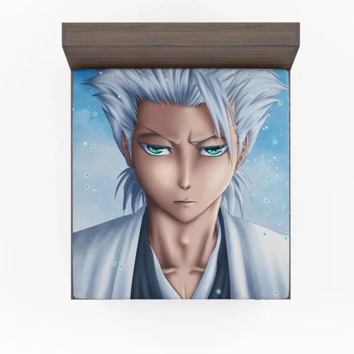 Toshiro Hitsugaya Bleach Frosty Warrior Anime Fitted Sheet