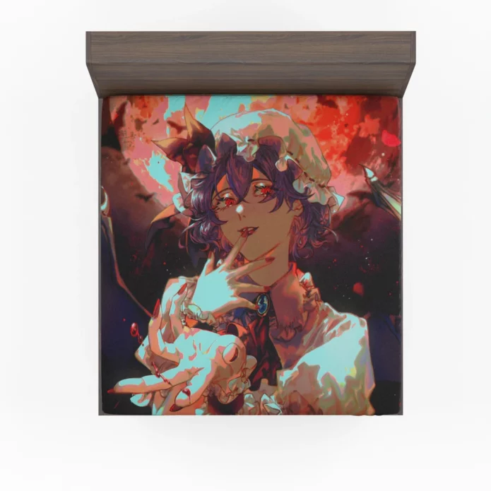 Touhou Enigmatic Remilia Scarlet Anime Fitted Sheet