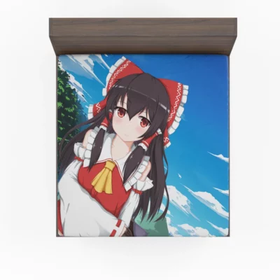 Touhou Wonders Reimu Hakurei Enchanted Manga Anime Fitted Sheet