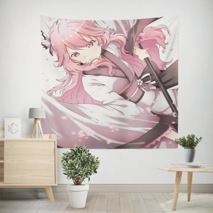Touhou Yuyuko Enigmatic Elegance Anime Wall Tapestry