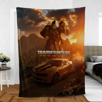 Transformers Rise of the Beasts Legacy of the Autobots Fleece Blanket
