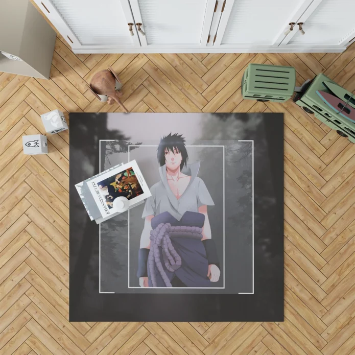 Uchiha Sasuke Naruto Sharingan Comrade Anime Rug