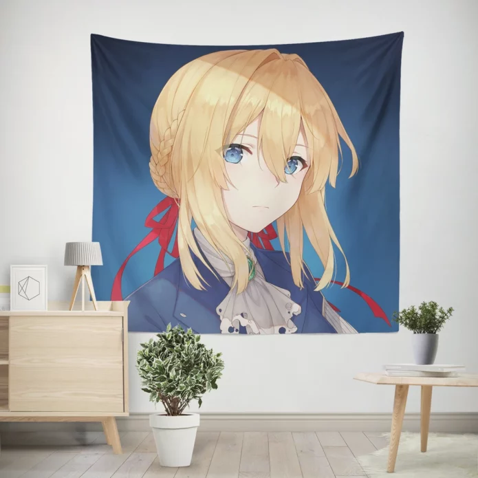 Violet Evergarden Blue-Eyed Tale Unveiled Anime Wall Tapestry