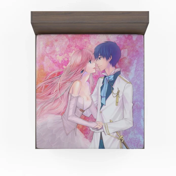 Vocaloid Romance Luka And Kaito Anime Fitted Sheet