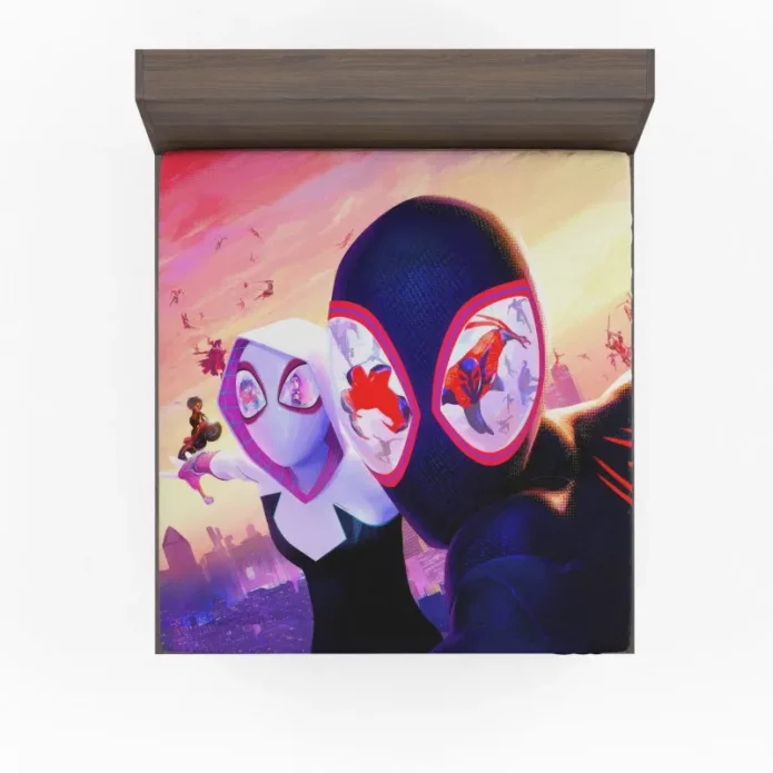Web of Heroes The Spider Verse Crisis Fitted Sheet