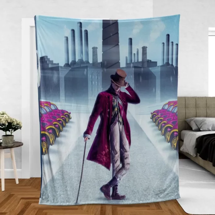 Wonka Movie Delectable Journey Fleece Blanket