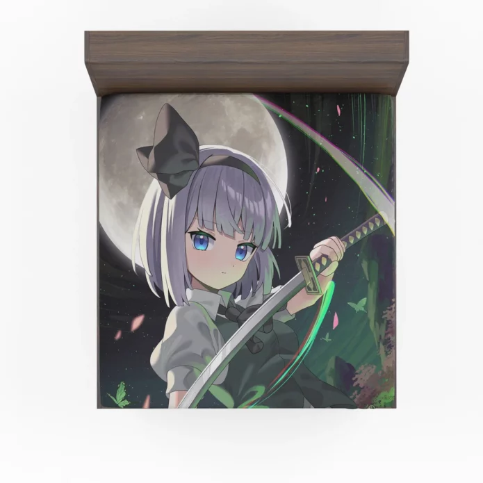Youmu Konpaku Touhou Blade Dance Anime Fitted Sheet