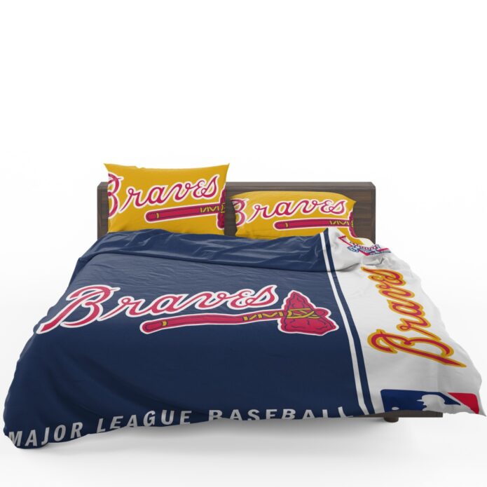 Atlanta Braves MLB Baseball National League Bedding Set 1