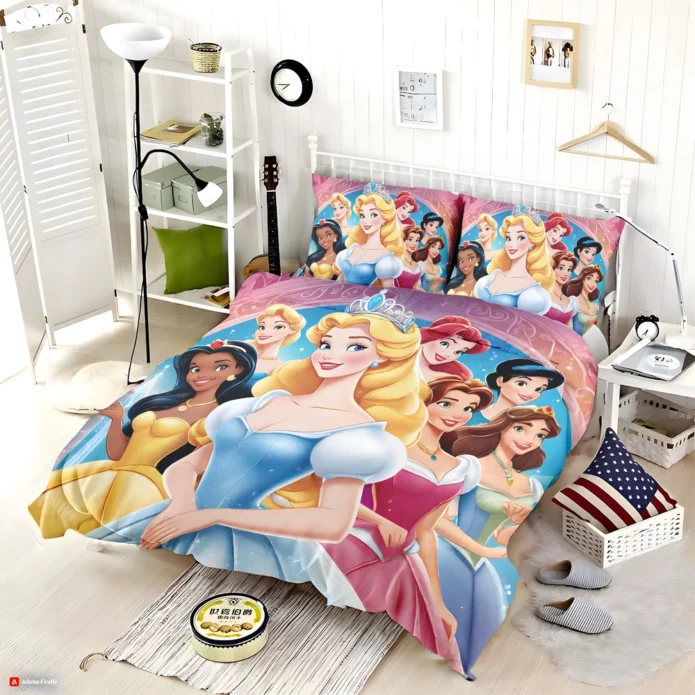 Disney Princess Bed Sheets Set Twin Queen Size