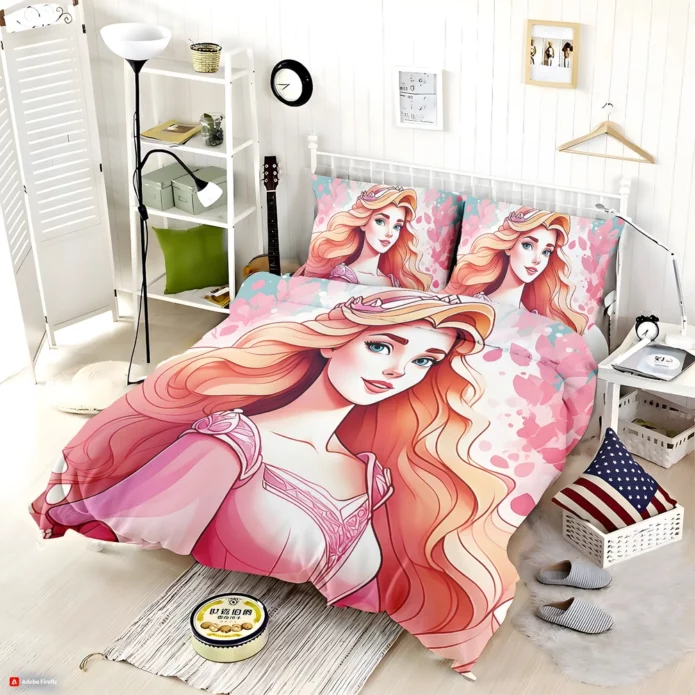 Disney Princess Bedspreads Set for Teenage Girls Bedroom