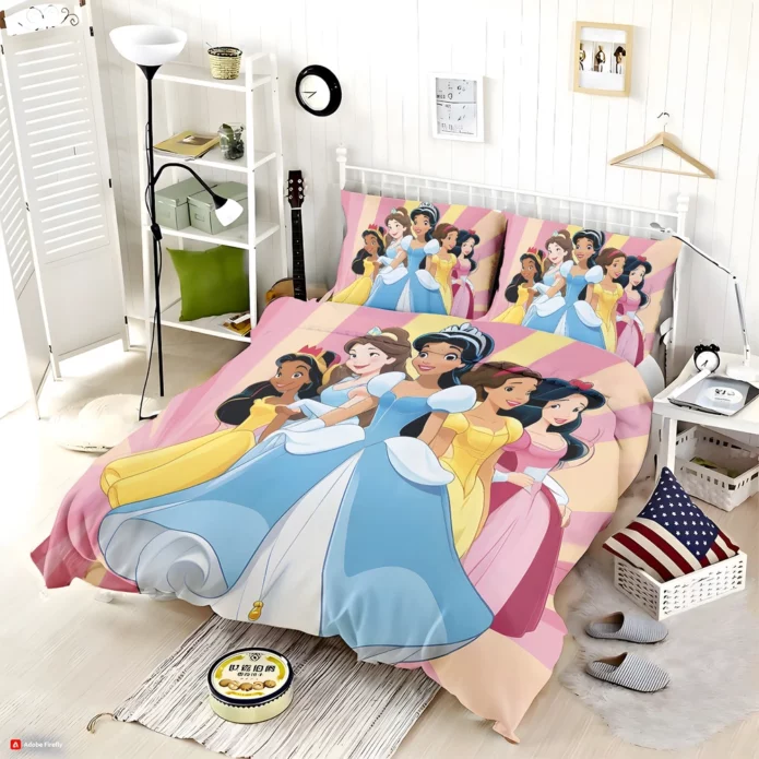 Princess Bed Set - Twin Size Girls