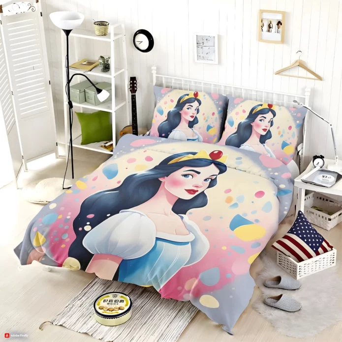 Snow White Bedding Set 100% Cotton