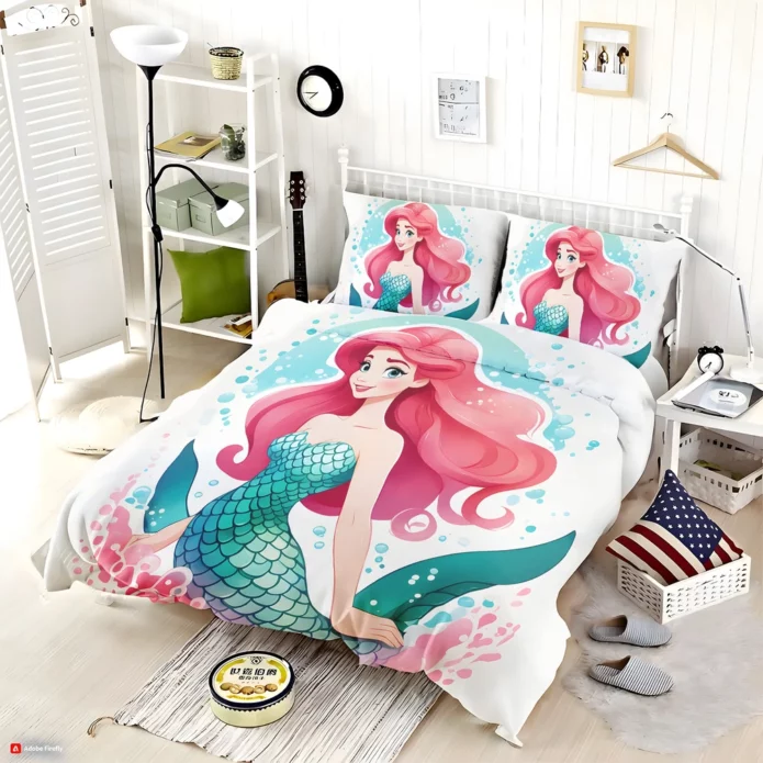 The Little Mermaid Movie Princess Ariel Bedding Set