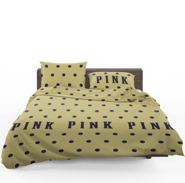 Victoria's Secret Yellow Color Polka Dot Pattern Bedding Set