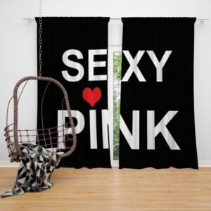 Sexy Pink Victroia's Secret Window Curtain