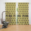 Victoria's Secret Yellow Color Polka Dot Pattern Window Curtain