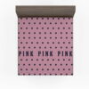 Victoria's Secret Pink Color Polka Dot Pattern Bedding Fitted Sheet