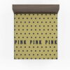 Victoria's Secret Yellow Color Polka Dot Pattern Bedding Fitted Sheet