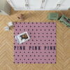 Victoria's Secret Pink Color Polka Dot Pattern Floor Rug Mat