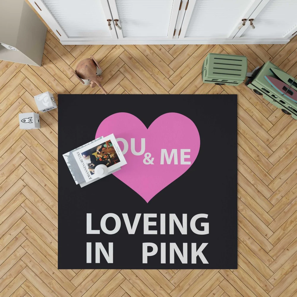 Victoria's Secret VS Loveing in Pink You & Men Floor Rug Mat
