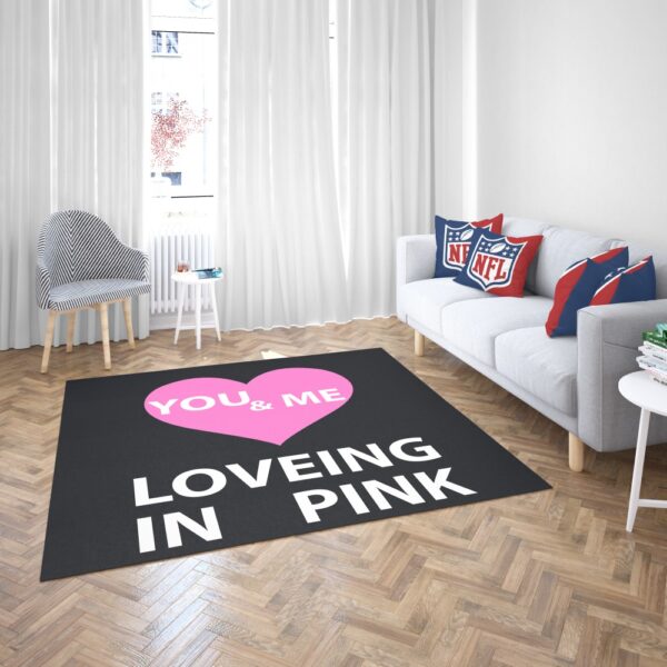 Victoria's Secret VS Loveing in Pink You & Men Floor Rug Mat